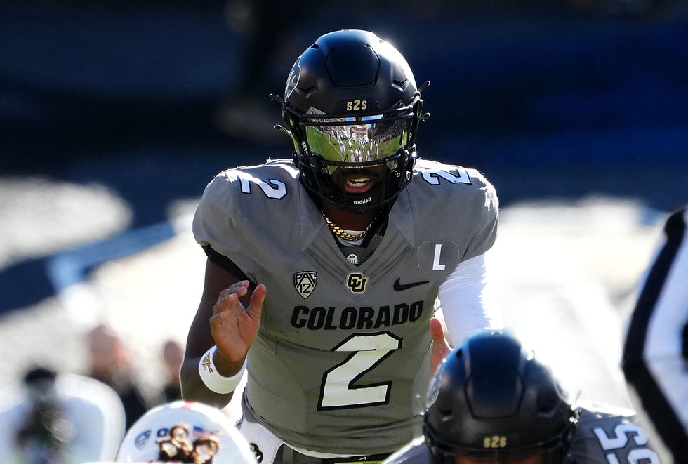 Colorado Buffaloes quarterback Shedeur Sanders.