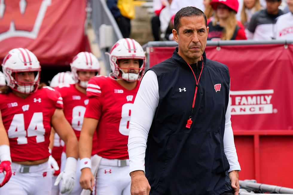 Wisconsin Badgers head coach Luke Fickell