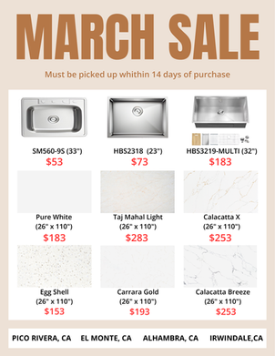 March Sale!