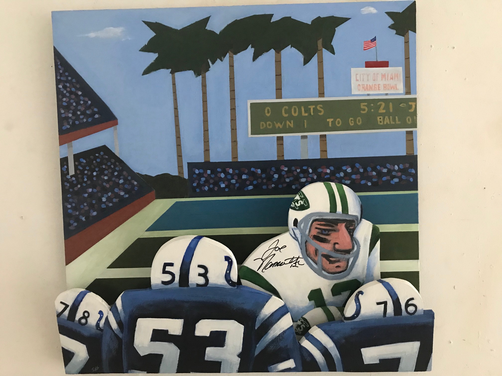Joe Namath painting
