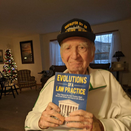 My lawyer friend John Presnick, a 95 year old WWII Veteran