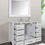 Thumbnail: 48" Malibu Pure White Single Sink Vanity with Mirror