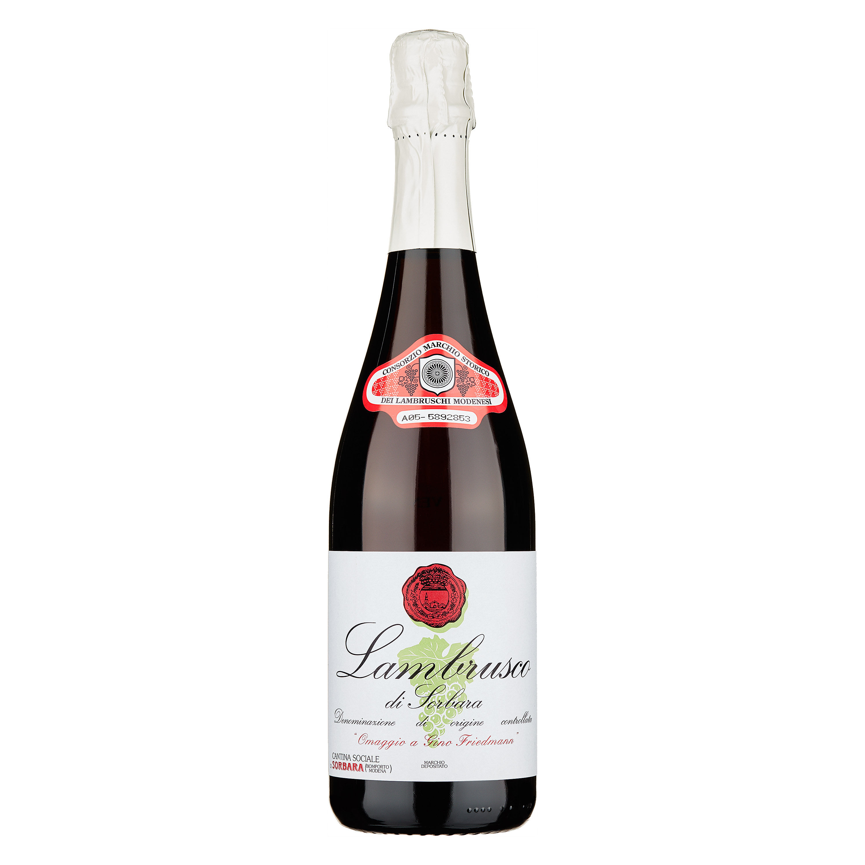 Lambrusco di Sorbara Frizzante Secco DOC Omaggio a Gino Friedmann 2017