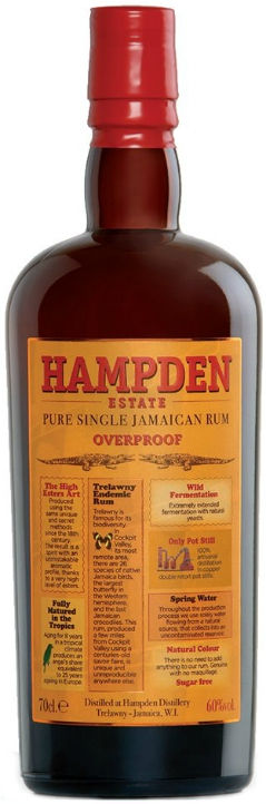 Jamaica Rum Overproof Hampden Estate