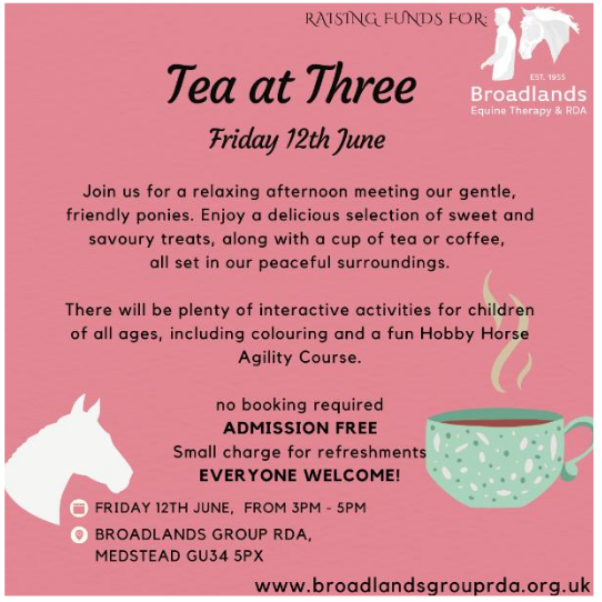 Tea at Three with Broadlands Equine