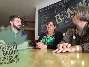 We met a local group doing something about the crazy political climate.