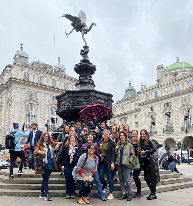 ASL GATE group portrait at Piccadilly Circus.