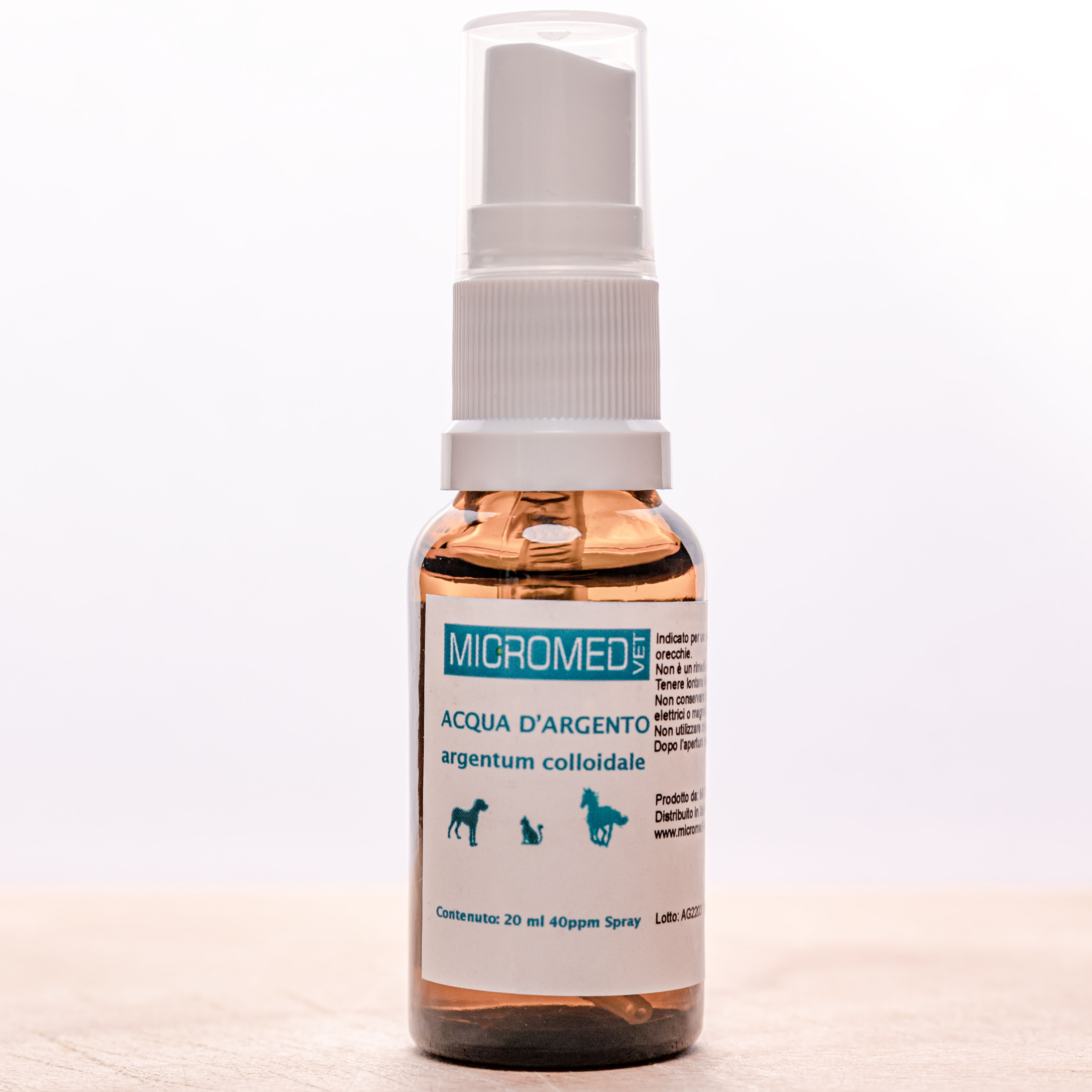 Acqua all'argento colloidale SPRAY