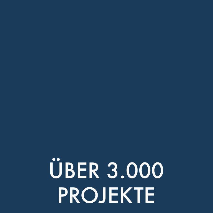 Über 3000 Projekte