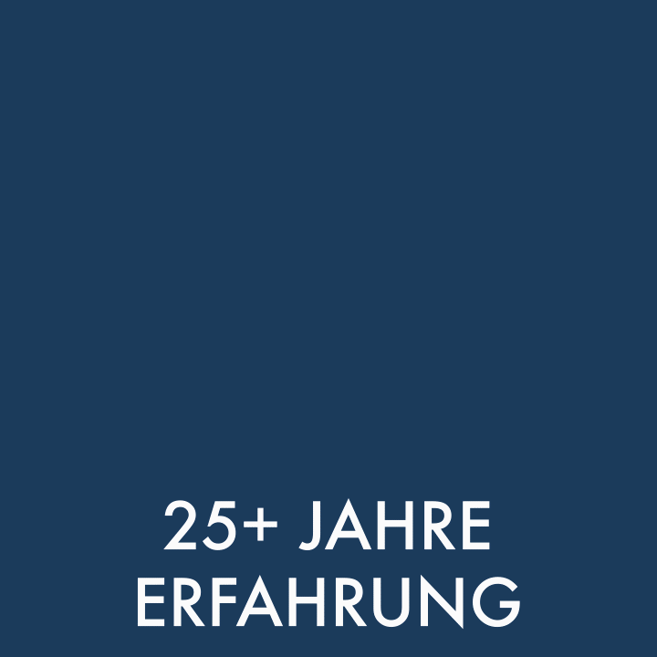 25+ Jahre Erfahrung