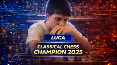 E' Luca Sanzone il vincitore della prima edizione del Classical Chess Challenge Championship!