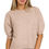 Thumbnail: MELANGE PUFF SHORT SLEEVE ROUND NECK SWEATER