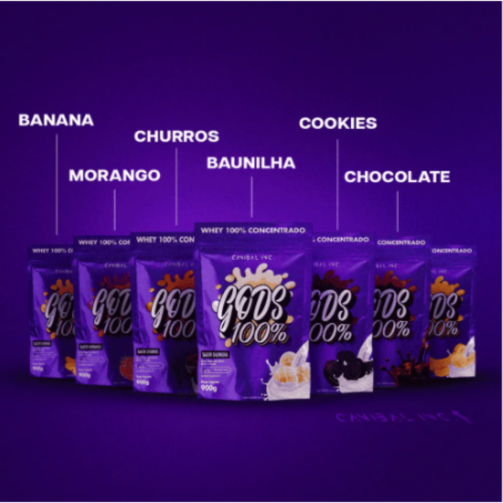 Miniatura: Gods 100% Refil 900g Baunilha - Canibal