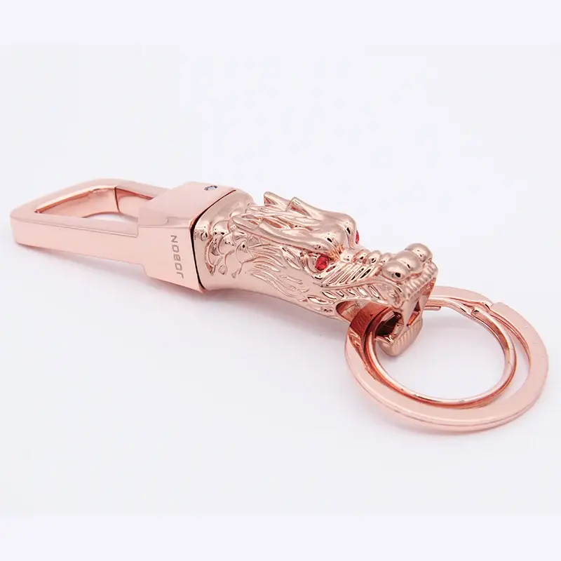 Thumbnail: Luxury Leather Leopard Dragon Keychain