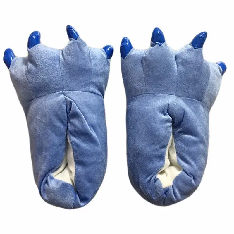 Thumbnail: Cartoon Animal Paw Slippers – Winter Kigurumi Style