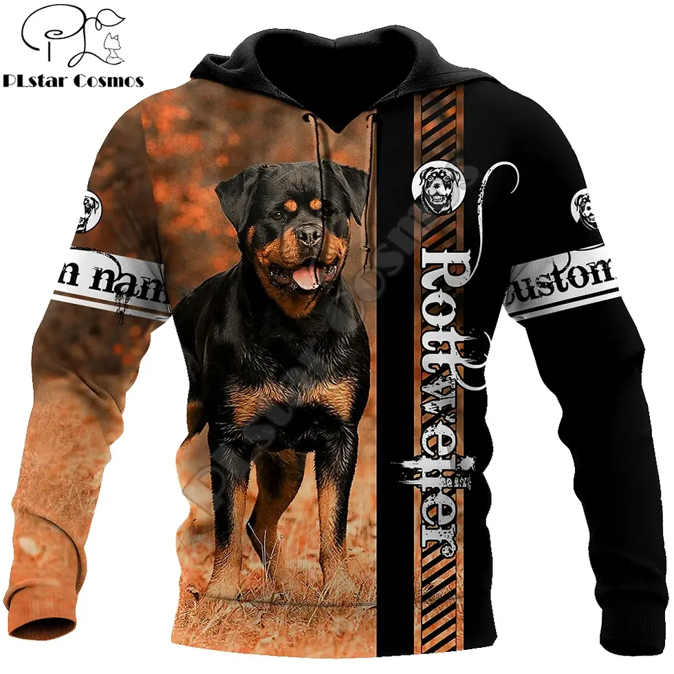 Thumbnail: Rottweiler 3D Print Unisex Hoodie