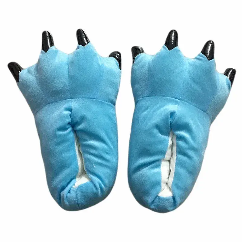 Thumbnail: Cartoon Animal Paw Slippers – Winter Kigurumi Style