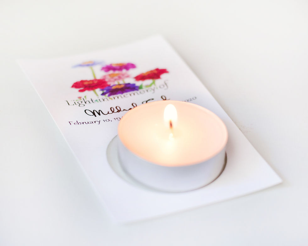 Thumbnail: Remembrance Candle Memorial Gifts - Zinnia Design