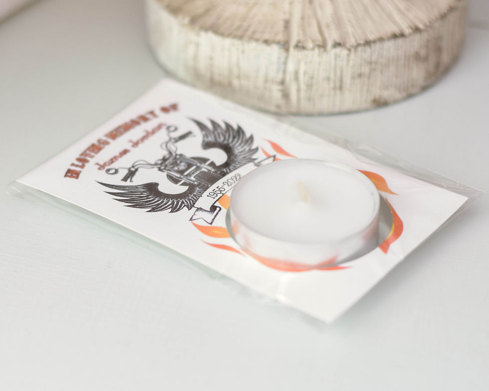 Miniatura: Remembrance Candle Memorial Gifts - Motorcycle Design