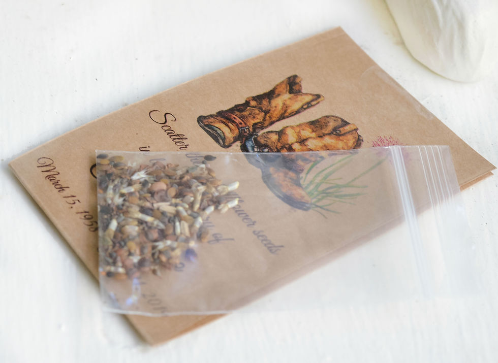 Thumbnail: Cowboy, country Wildflower Seed Packs, Memorial Seed Packs, Funeral Favors