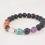 Miniature : Bracelet 7 chakras pierre de lave