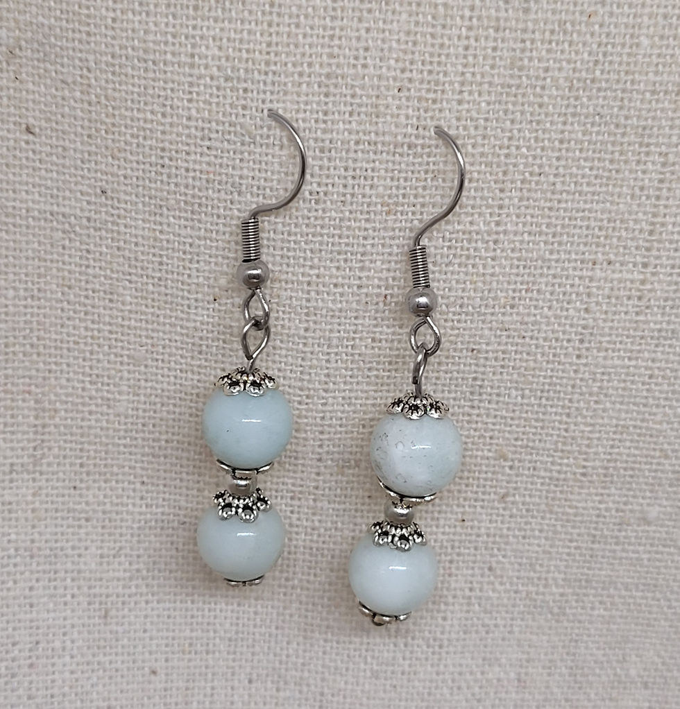 Boucles d'oreilles Amazonite