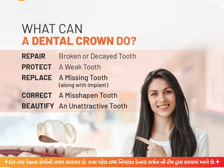 🦷 What Can a Dental Crown Do?A lot more than you think! 💡