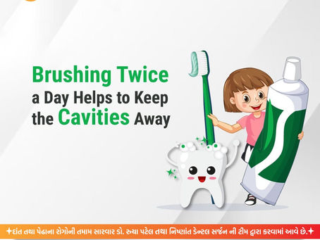 🪥 Brushing twice a day keeps the cavities away! 😁