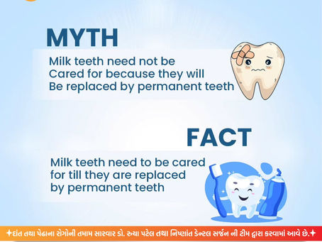 🦷 MYTH BUSTED!"Milk teeth don’t need care because they fall out anyway?"