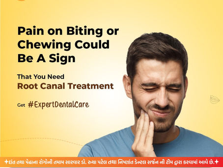 😖 Experiencing pain while biting or chewing?It could be a sign that you need Root Canal Treatment!