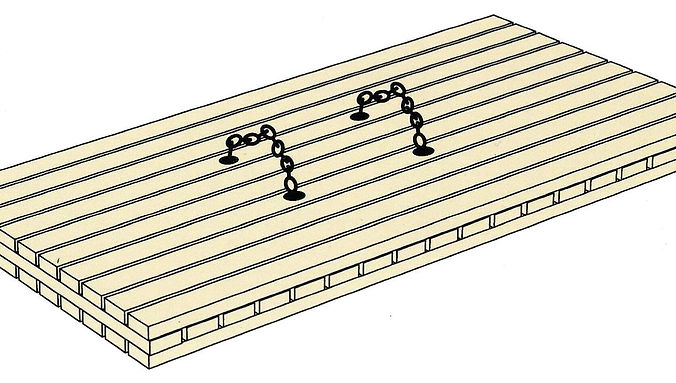 6" x 4' x 4' Laminated Outrigger Mat