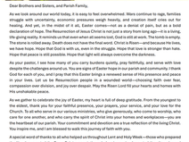 Easter Message from Fr. Steny
