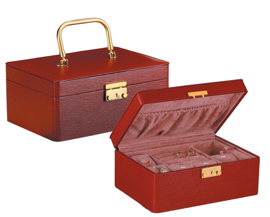 Jewelry Case with Handle and Key