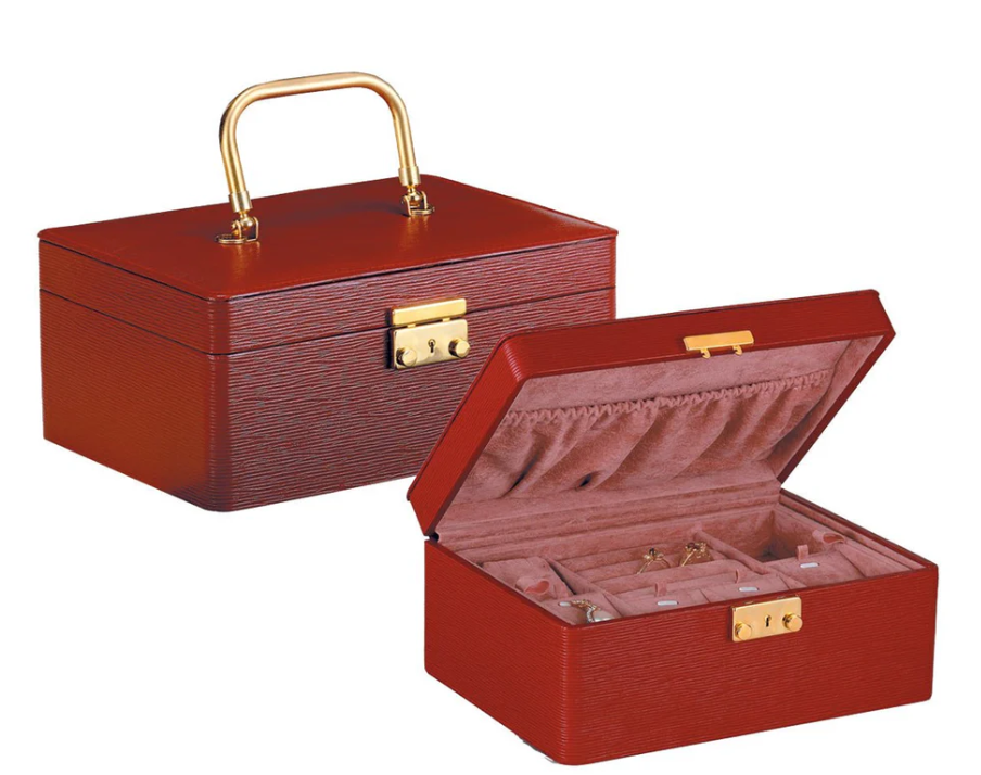 Jewelry Case with Handle and Key
