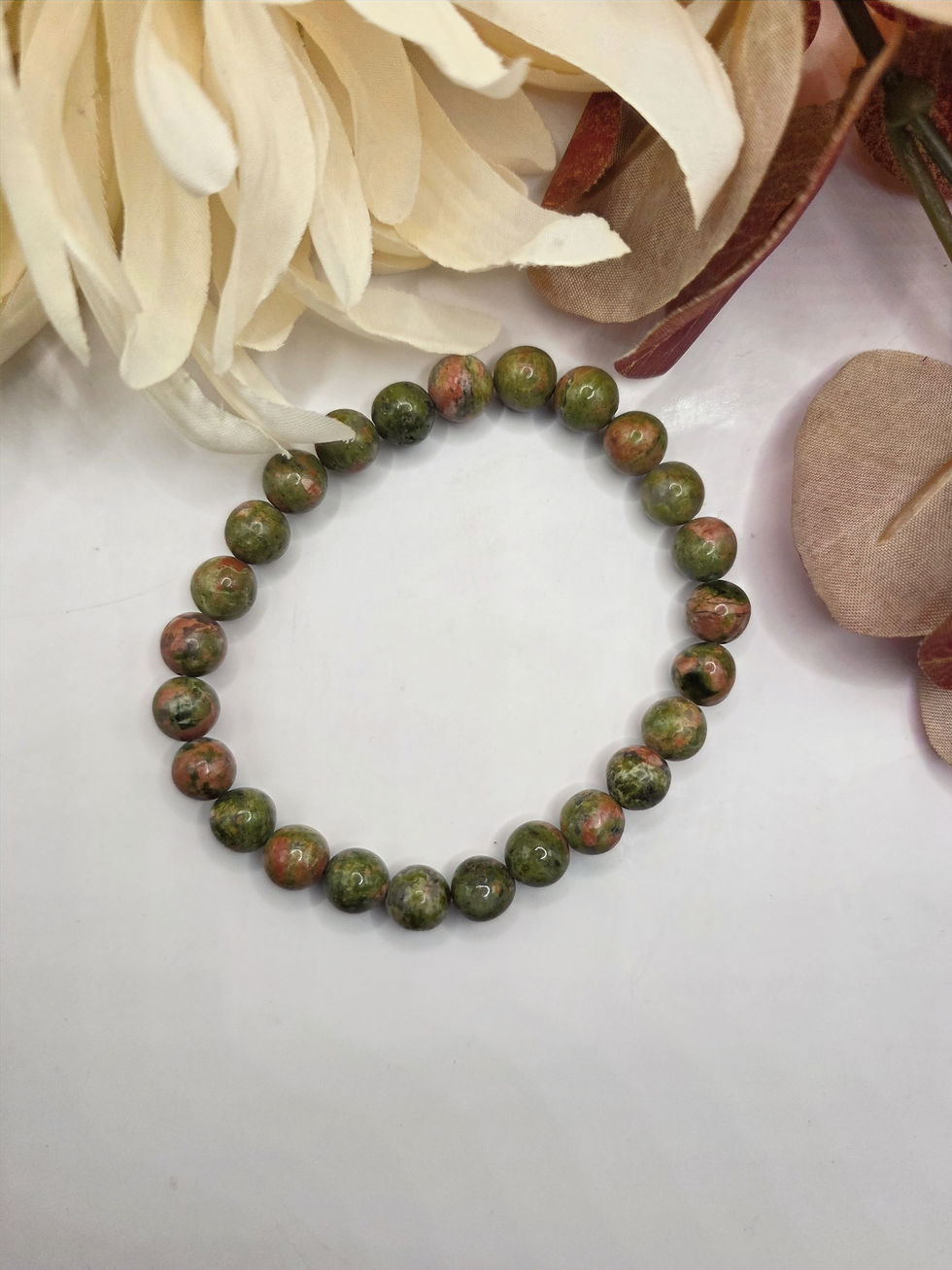 Unakite Stretch Bracelet