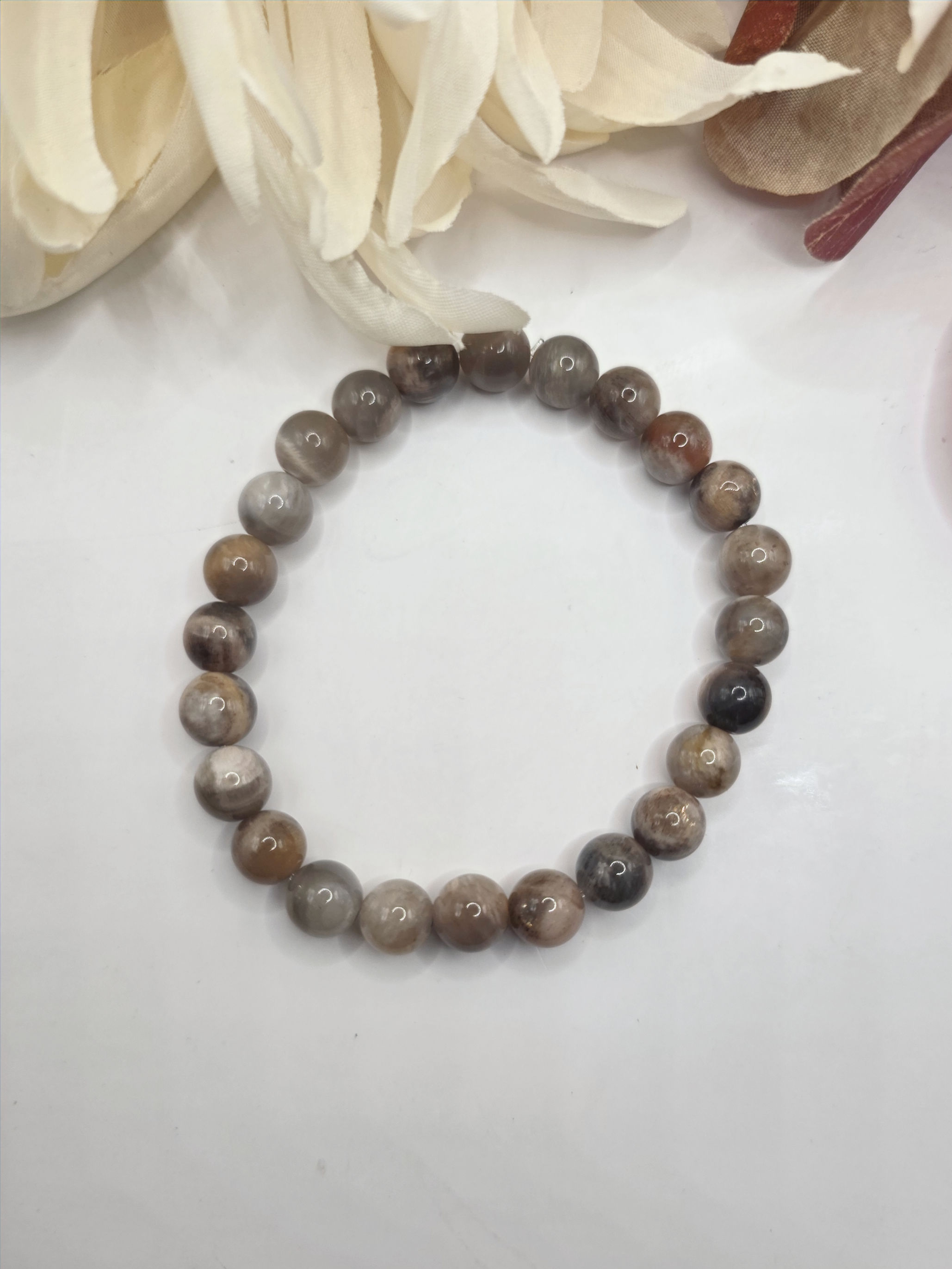 Black Moonstone Stretch Bracelet
