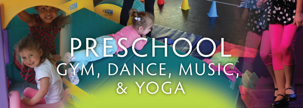 Children learning and playing in Gym and Yoga programs