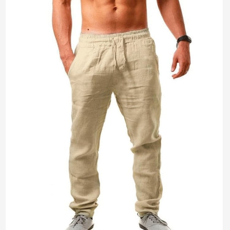 Miniatura: Men's Casual Linen Sports Trousers - Summer Style
