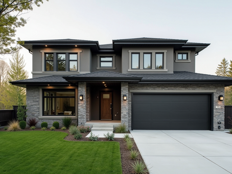 Complete home renovation in Mississauga showcasing modern exterior upgrades, new driveway installation, and contemporary home design.