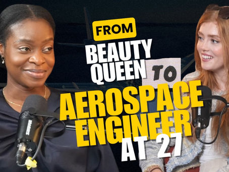 Jessica Gagen interview with Tolu Osobu – former Miss England and Miss Europe turned aerospace engineer discussing STEM careers, combining passions, and inspiring the next generation.