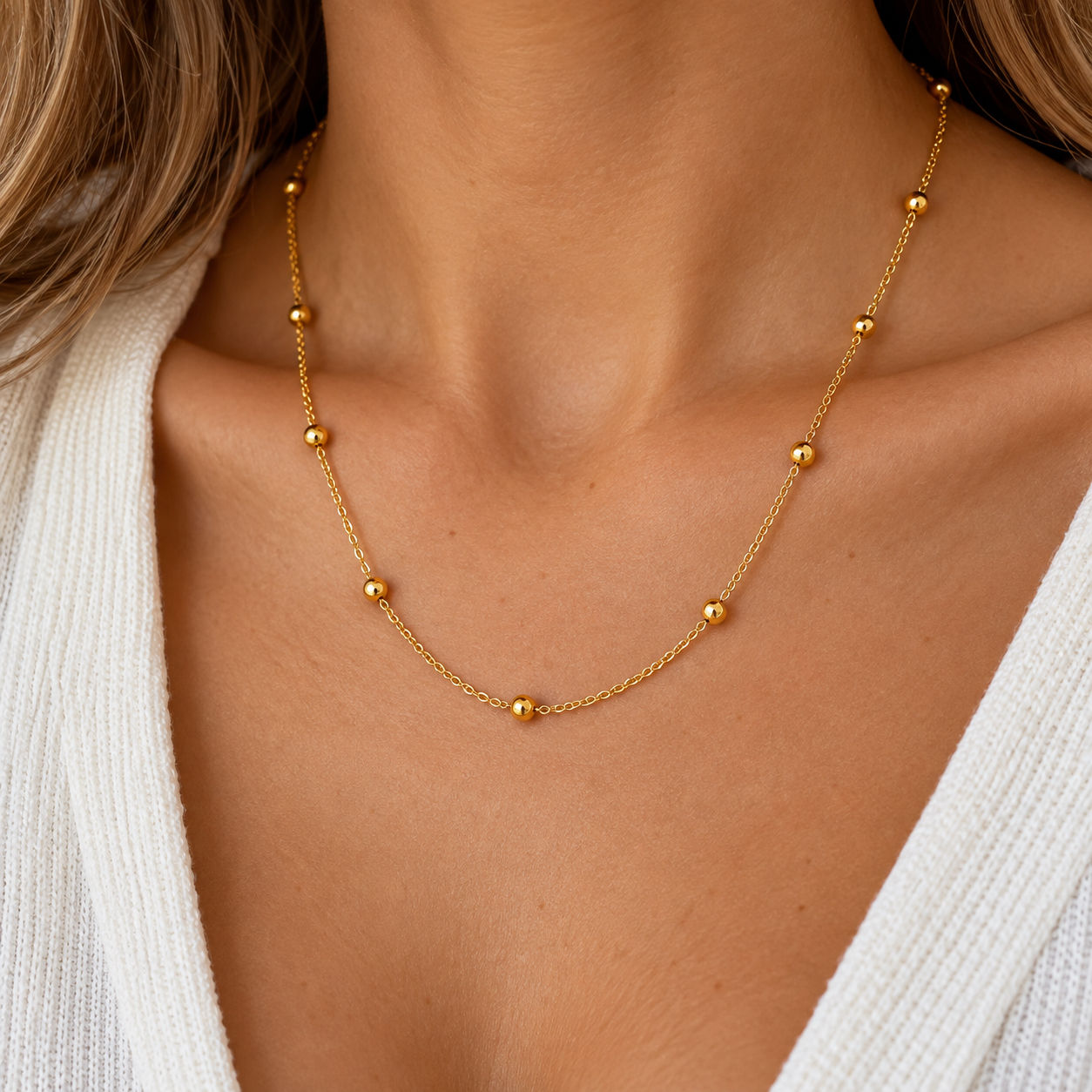 Minimal Bead Necklace