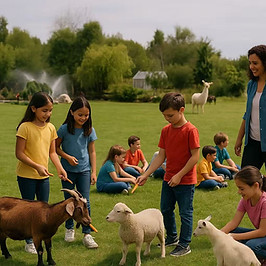 School fieldtrip at UU Family Farm