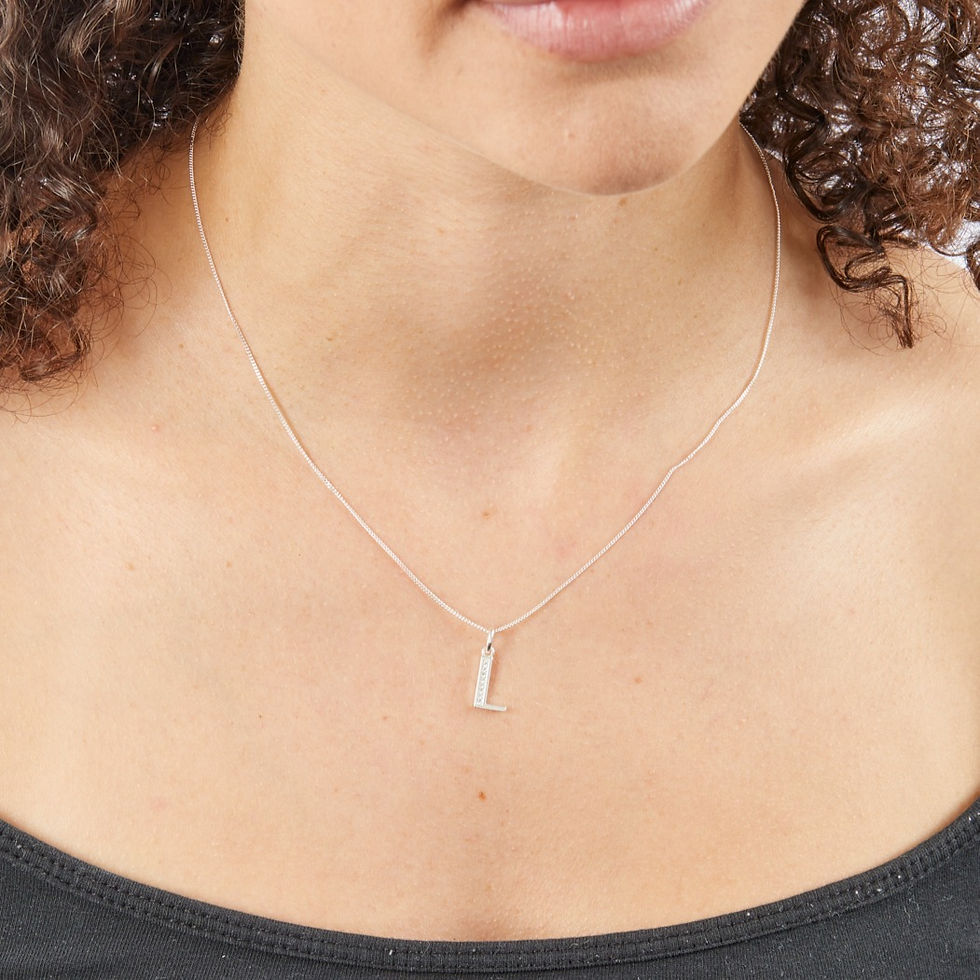Thumbnail: A-Z Initial with Cubic Zirconia