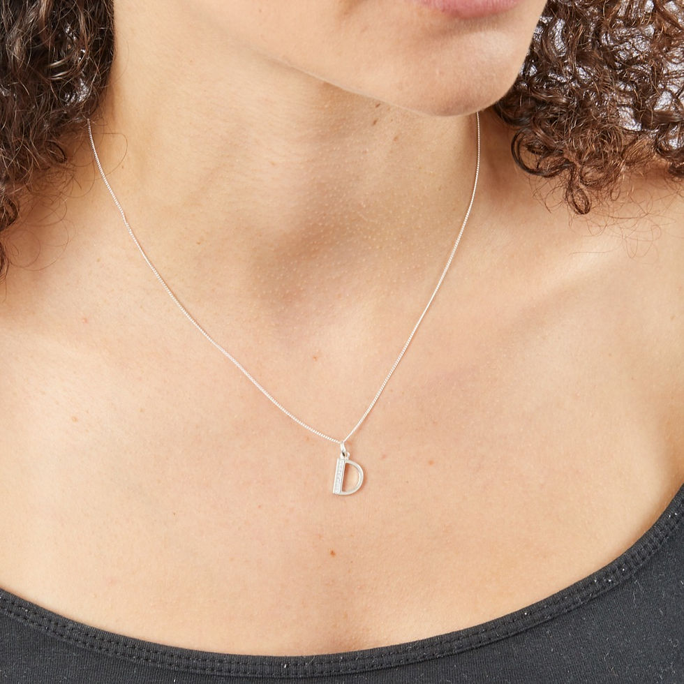 Thumbnail: A-Z Initial with Cubic Zirconia