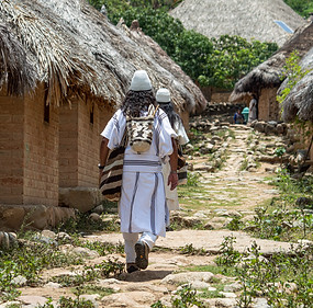 Gunmaku an indegenous village of the Arhuaco culture in Sierra nevada de Santa Marta