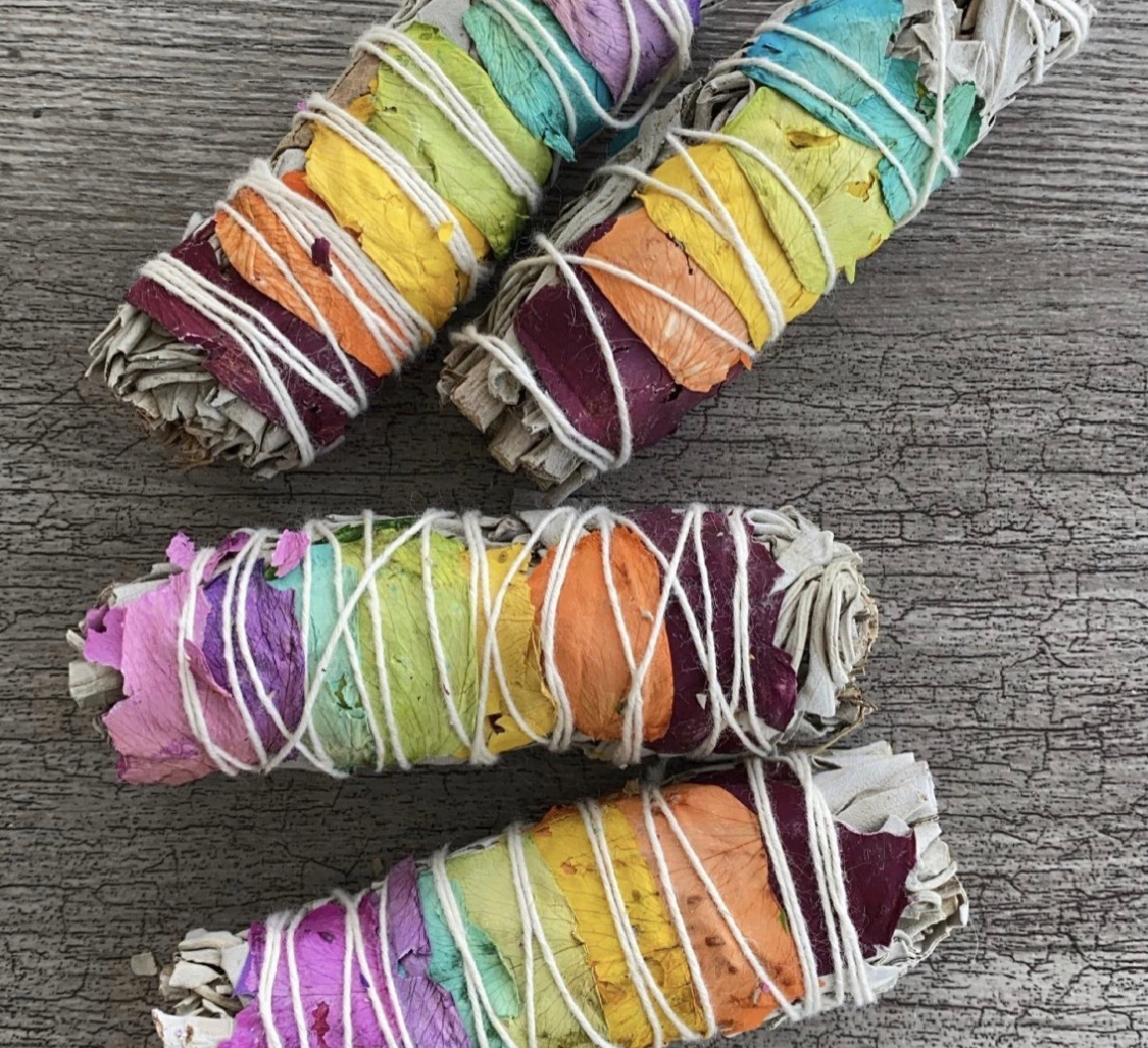 Infused Rose Petals & Sage Bundles