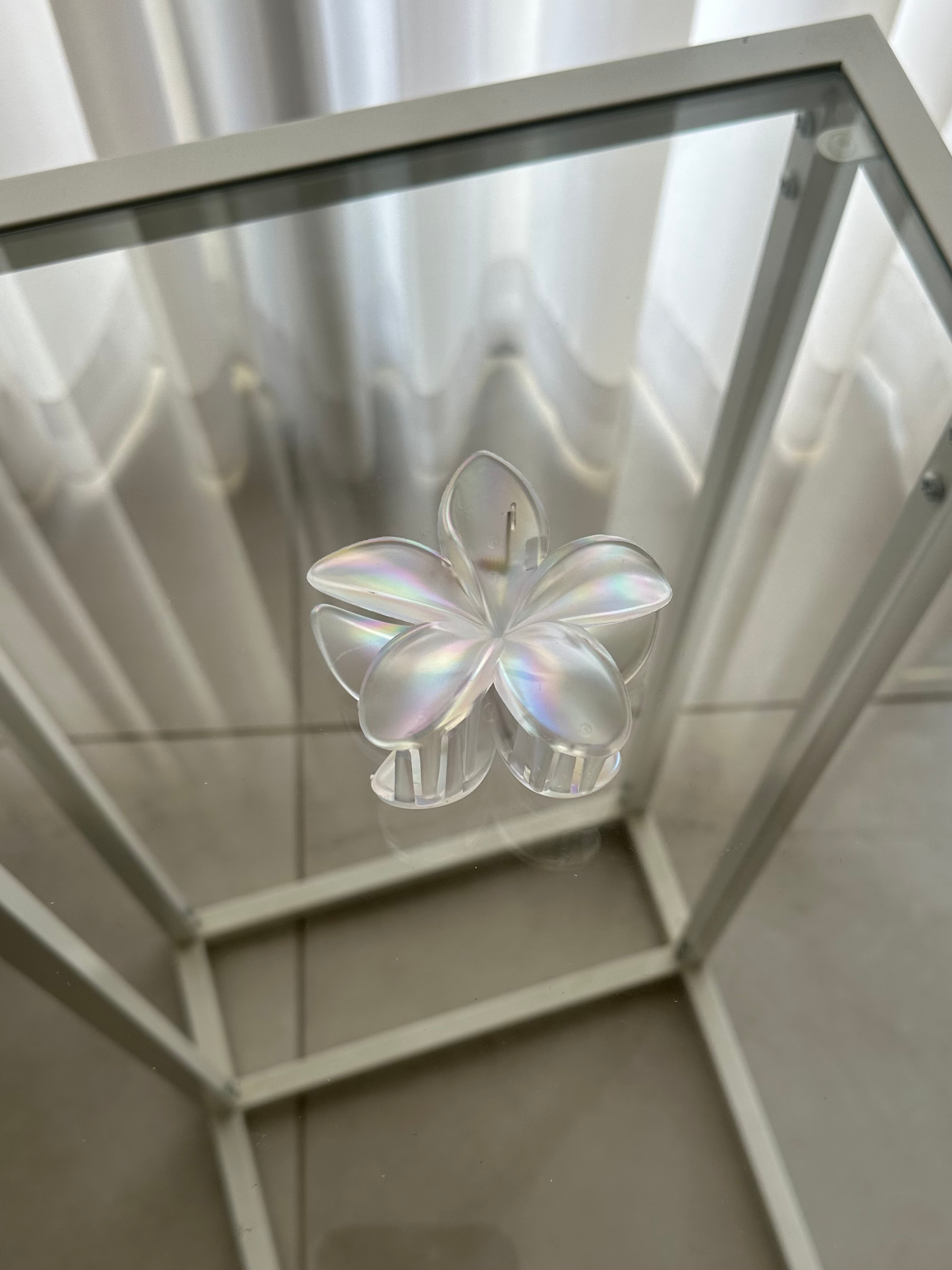 קליפס פרח שקוף