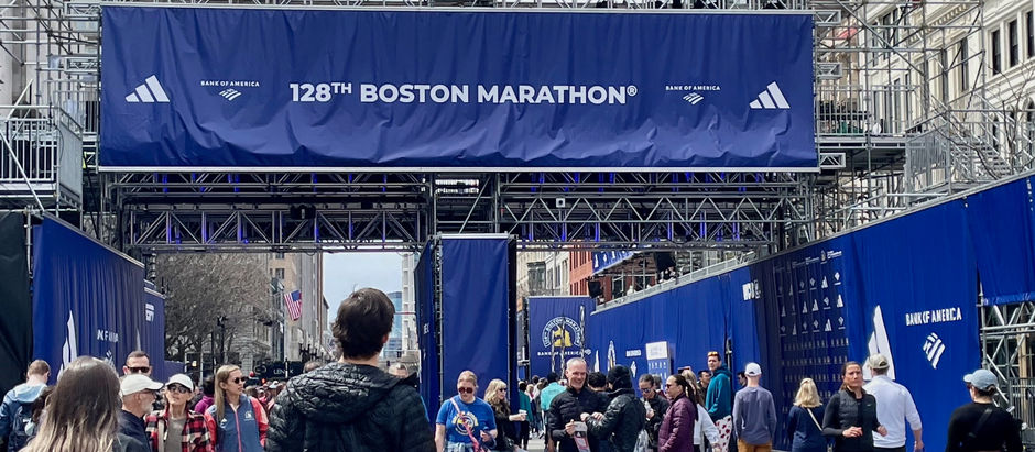Start line of the 128th Boston Marathon