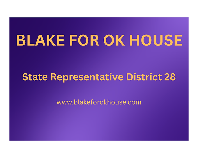 Blake Cummings For OK House banner