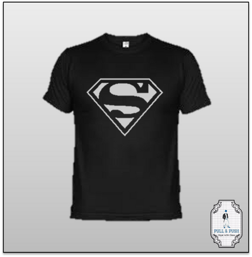 Playera negra superman Clearance